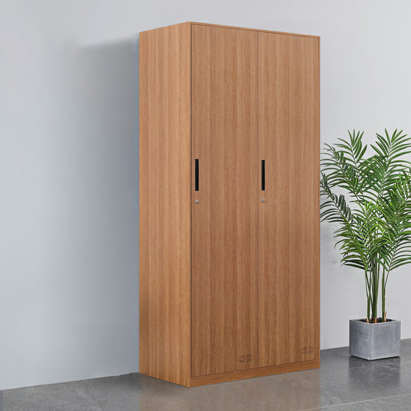 Armoire de rangement industrielle finale mate en métal avec portes à charnière