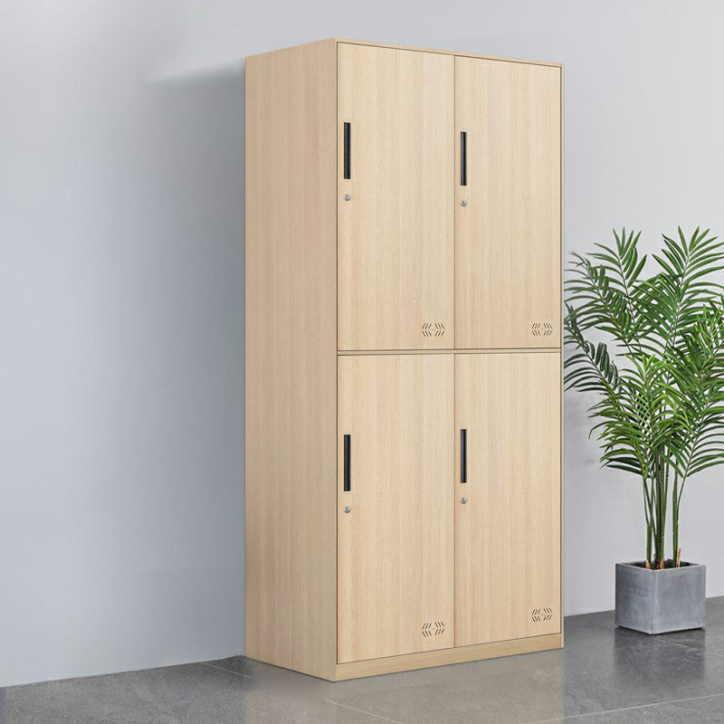 Armoire de rangement industrielle finale mate en métal avec portes à charnière