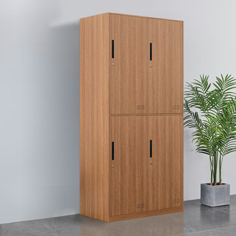 Armoire de rangement industrielle finale mate en métal avec portes à charnière