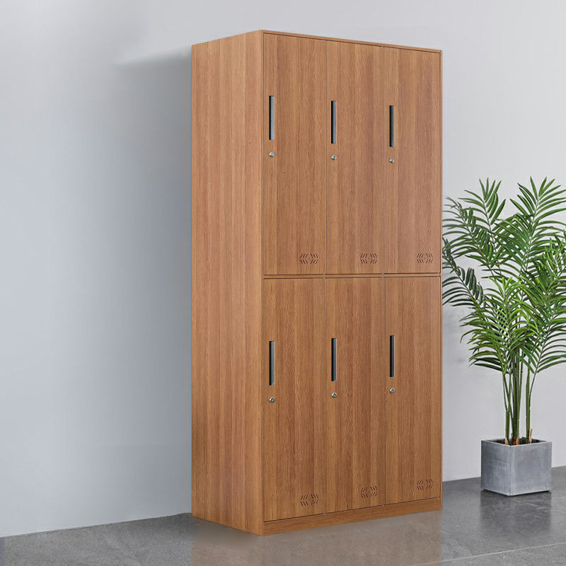 Armoire de rangement industrielle finale mate en métal avec portes à charnière