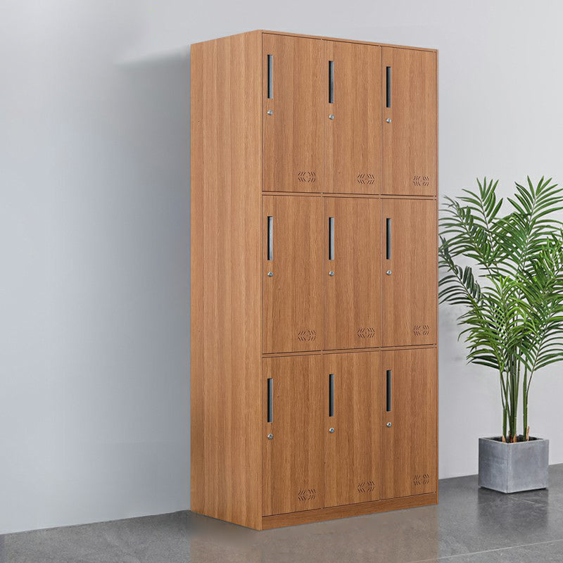 Armoire de rangement industrielle finale mate en métal avec portes à charnière