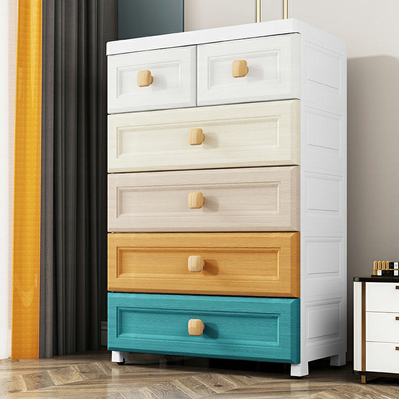 Non-Hanging Armoire with Legs Modern Storage Cabinet with Drawer