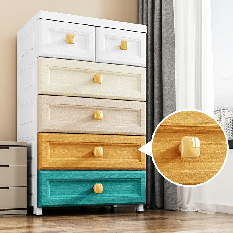 Non-Hanging Armoire with Legs Modern Storage Cabinet with Drawer