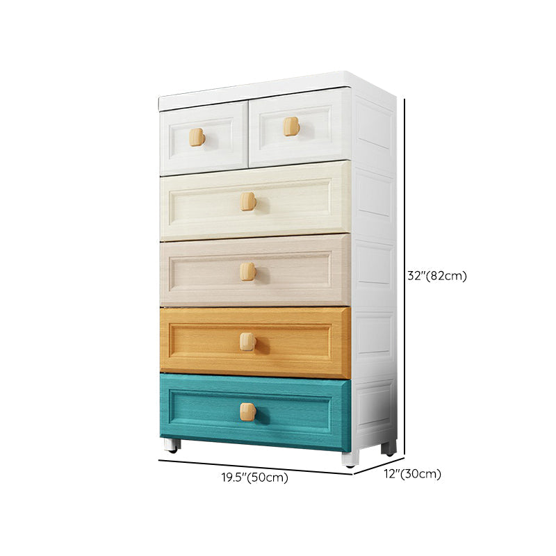 Non-Hanging Armoire with Legs Modern Storage Cabinet with Drawer