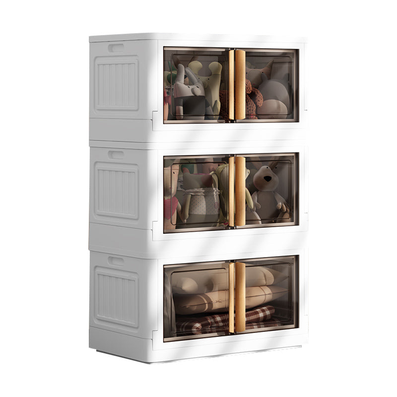 Eigentijdse niet-hangende Armoire plastic vrijstaande garderobe kast met deur