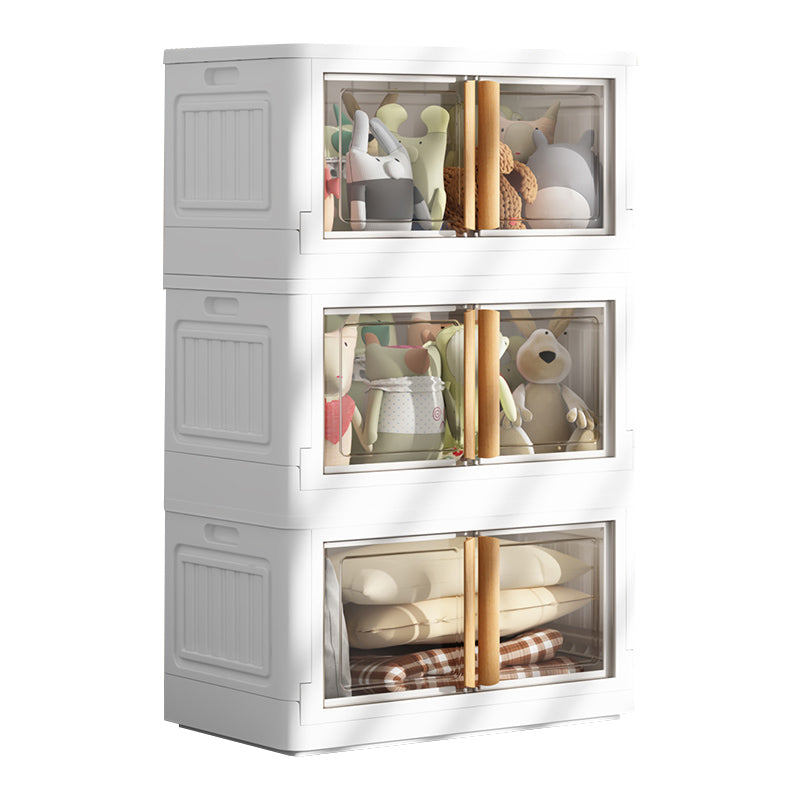 Eigentijdse niet-hangende Armoire plastic vrijstaande garderobe kast met deur