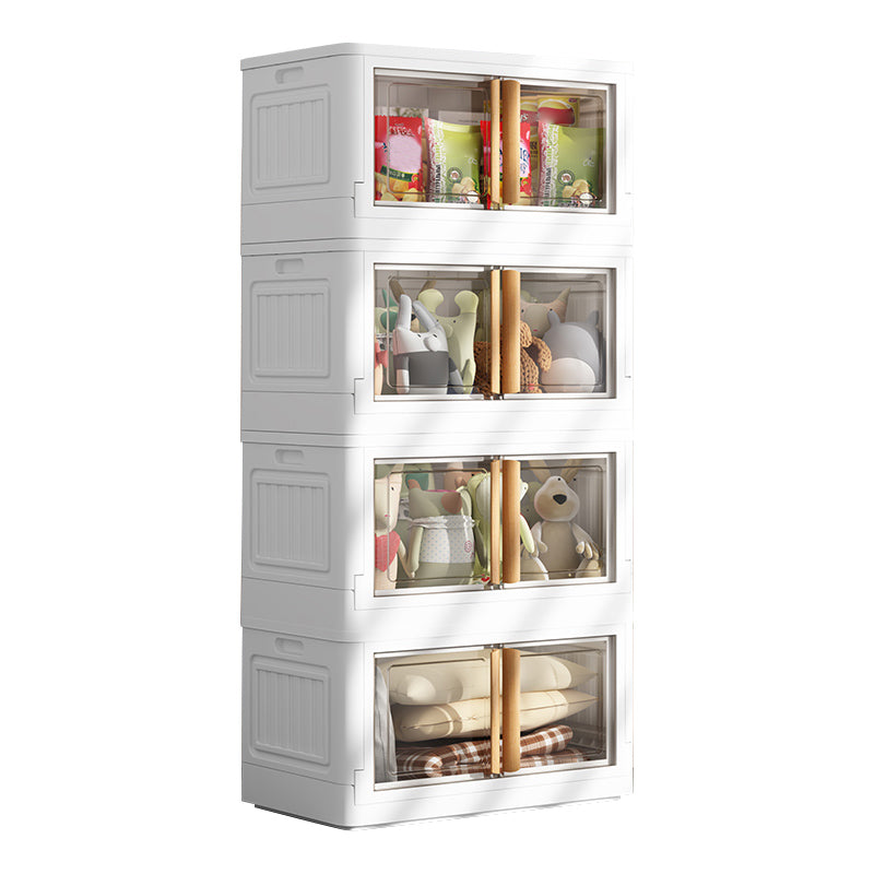 Eigentijdse niet-hangende Armoire plastic vrijstaande garderobe kast met deur