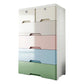 Plastic Storage Cabinet with Legs Modern Wardrobe Armoire for Home