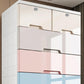 Plastic Storage Cabinet with Legs Modern Wardrobe Armoire for Home