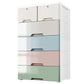 Plastic Storage Cabinet with Legs Modern Wardrobe Armoire for Home