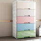 Plastic Storage Cabinet with Legs Modern Wardrobe Armoire for Home