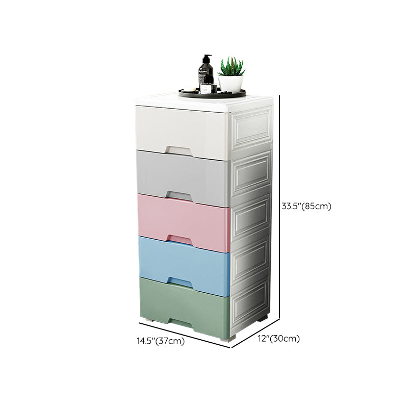 Plastic Storage Cabinet with Legs Modern Wardrobe Armoire for Home