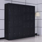 Black Steel Wardrobe with Hinged Door Industrial Storage Cabinet for Bathroom Clearhalo 'Armoires & Wardrobes' 'armoires_wardrobes' 'Bedroom Furniture' 'furn' 'furn_armoires_wardrobes' 'Furniture' 6249856