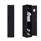 Black Steel Wardrobe with Hinged Door Industrial Storage Cabinet for Bathroom Clearhalo 'Armoires & Wardrobes' 'armoires_wardrobes' 'Bedroom Furniture' 'furn' 'furn_armoires_wardrobes' 'Furniture' 6249866