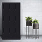 Black Steel Wardrobe with Hinged Door Industrial Storage Cabinet for Bathroom Clearhalo 'Armoires & Wardrobes' 'armoires_wardrobes' 'Bedroom Furniture' 'furn' 'furn_armoires_wardrobes' 'Furniture' 6249871