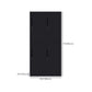 Black Steel Wardrobe with Hinged Door Industrial Storage Cabinet for Bathroom Clearhalo 'Armoires & Wardrobes' 'armoires_wardrobes' 'Bedroom Furniture' 'furn' 'furn_armoires_wardrobes' 'Furniture' 6249879