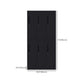 Black Steel Wardrobe with Hinged Door Industrial Storage Cabinet for Bathroom Clearhalo 'Armoires & Wardrobes' 'armoires_wardrobes' 'Bedroom Furniture' 'furn' 'furn_armoires_wardrobes' 'Furniture' 6249880