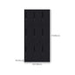 Black Steel Wardrobe with Hinged Door Industrial Storage Cabinet for Bathroom Clearhalo 'Armoires & Wardrobes' 'armoires_wardrobes' 'Bedroom Furniture' 'furn' 'furn_armoires_wardrobes' 'Furniture' 6249881