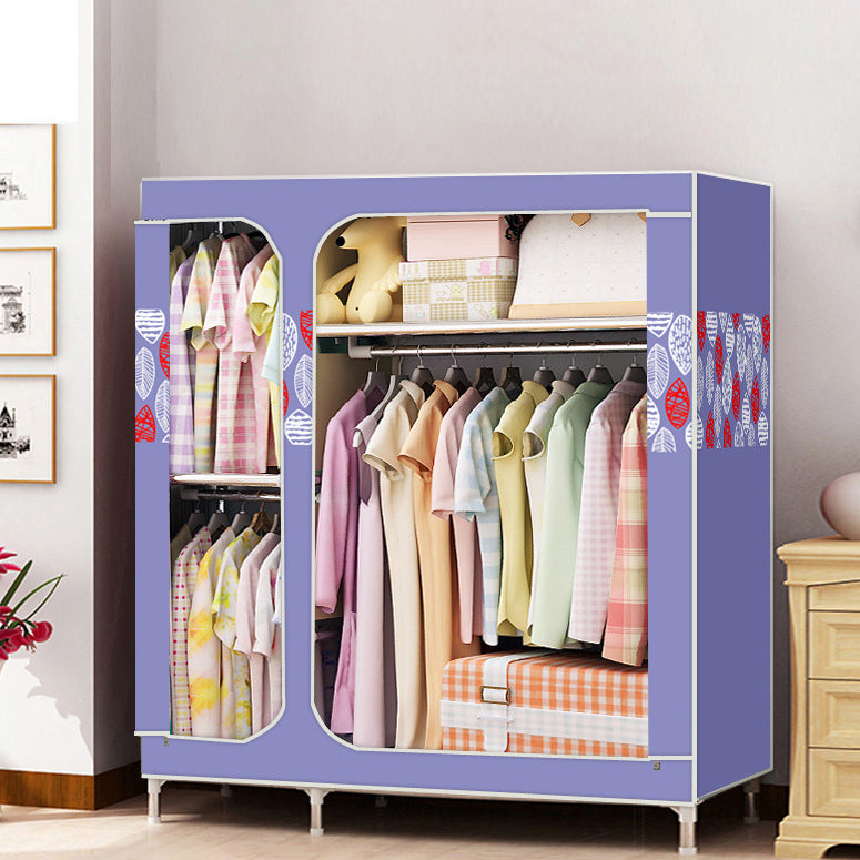 Eigentijdse stijl huisgarderobe stalen garderobe kast met planken