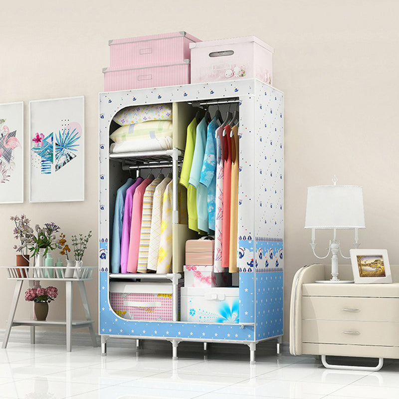 Eigentijdse stijl huisgarderobe stalen garderobe kast met planken