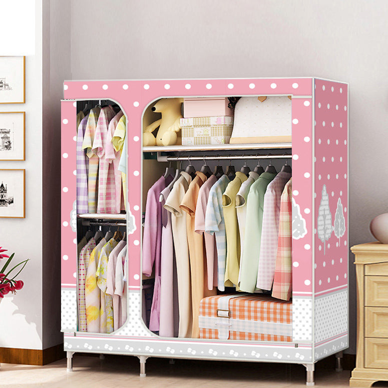 Eigentijdse stijl huisgarderobe stalen garderobe kast met planken