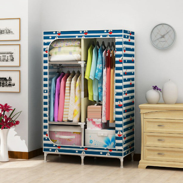 Eigentijdse stijl huisgarderobe stalen garderobe kast met planken