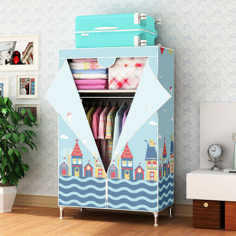 Eigentijdse stijl huisgarderobe stalen garderobe kast met planken