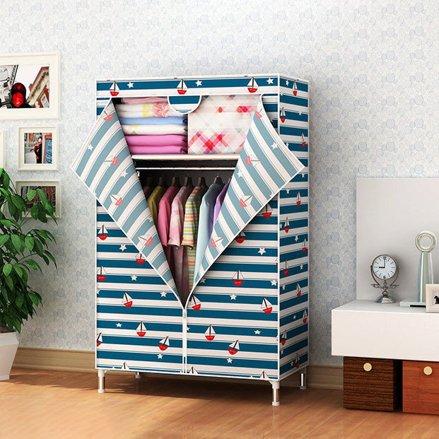 Eigentijdse stijl huisgarderobe stalen garderobe kast met planken