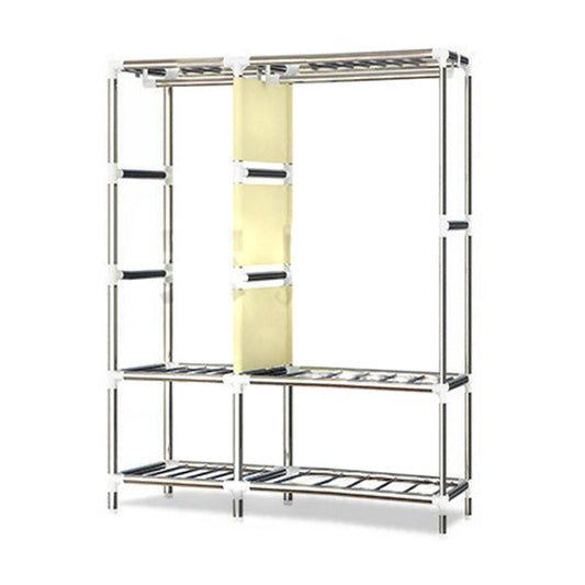 Eigentijdse stijl huisgarderobe stalen garderobe kast met planken