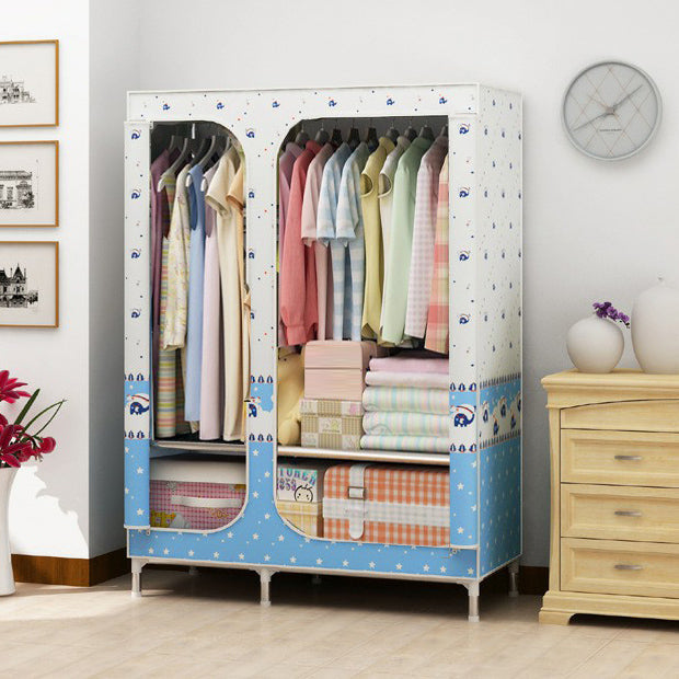 Eigentijdse stijl huisgarderobe stalen garderobe kast met planken