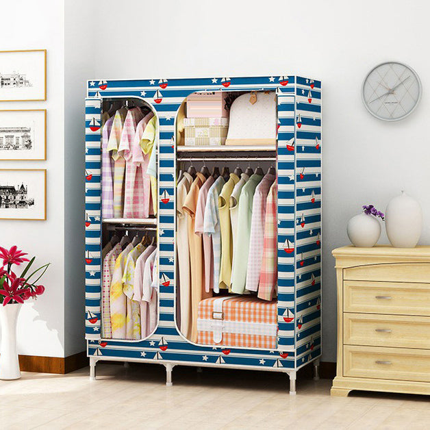 Eigentijdse stijl huisgarderobe stalen garderobe kast met planken