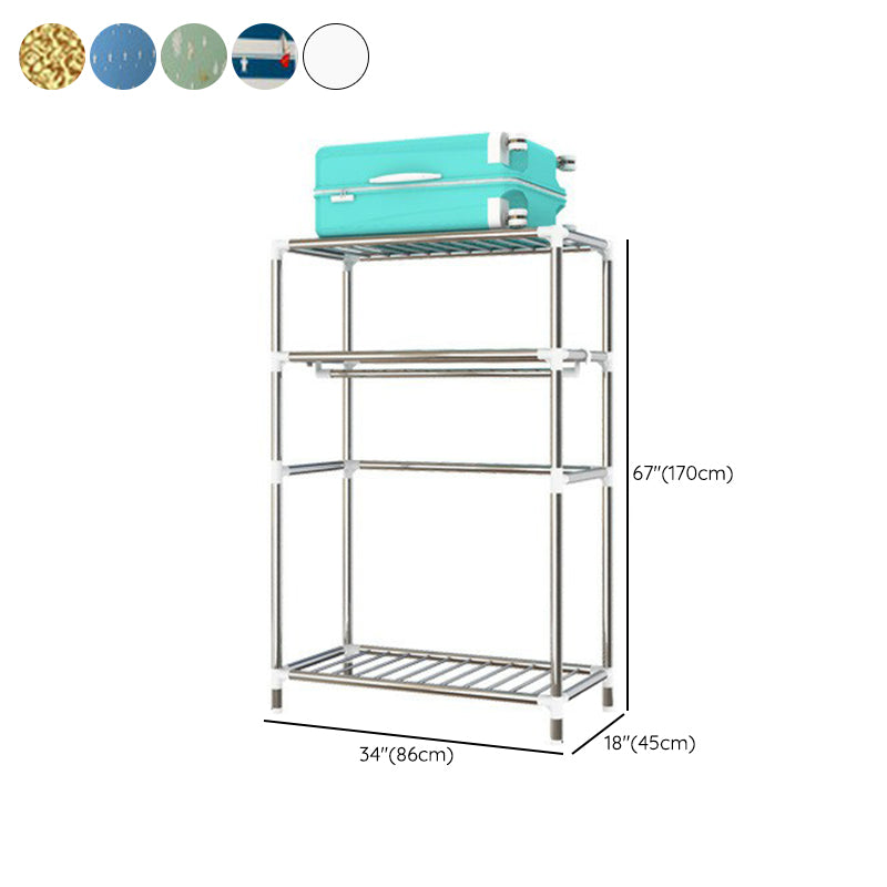 Eigentijdse stijl huisgarderobe stalen garderobe kast met planken