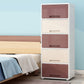 5-Door Storage Cabinet with Legs Non-Hanging Armoire for Home