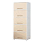 5-Door Storage Cabinet with Legs Non-Hanging Armoire for Home