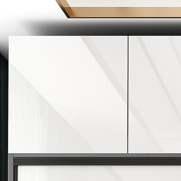 Armoire en bois moderne placard de garde-robe de chambre à coucher blanc avec 2 portes