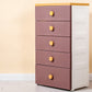 5-drawer Storage Cabinet with Legs Modern Non-Hanging Armoire