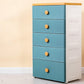 5-drawer Storage Cabinet with Legs Modern Non-Hanging Armoire