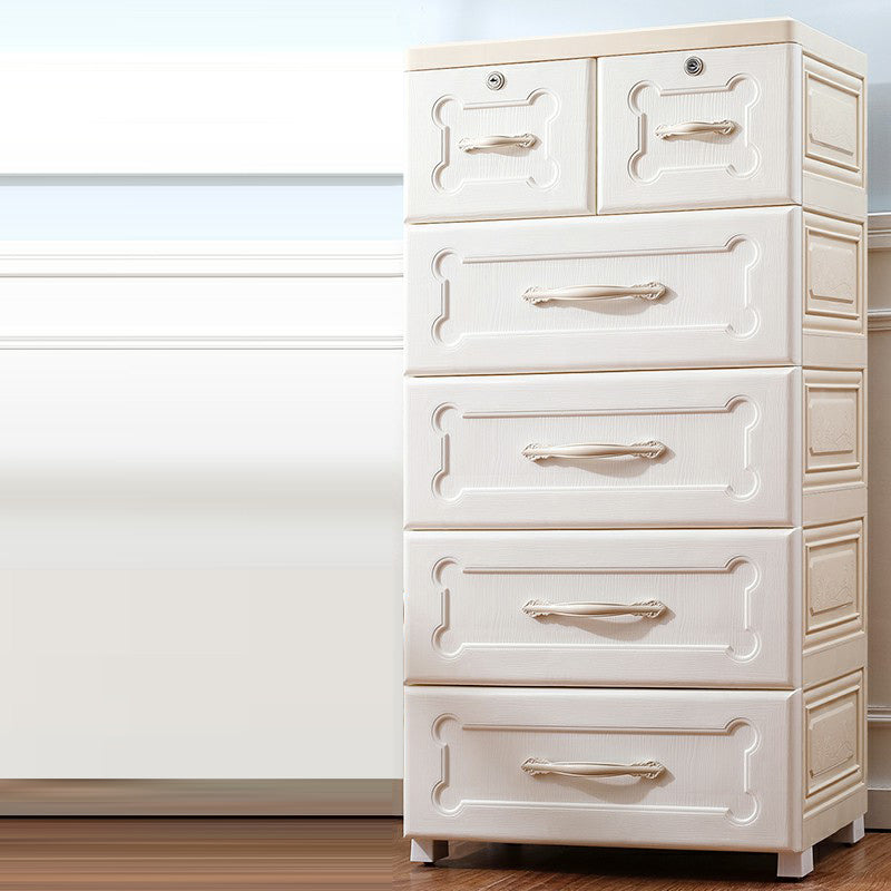 Armoire de rangement contemporaine avec des jambes Armoire non conservatrice en plastique