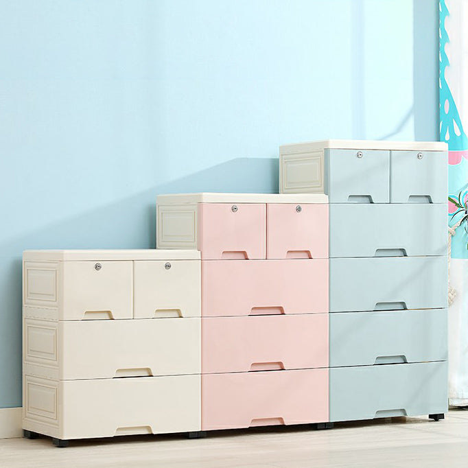 Armoire de rangement contemporaine avec des jambes Armoire non conservatrice en plastique