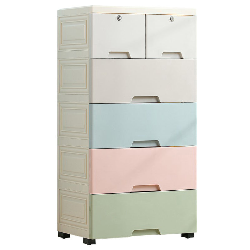 Armoire de rangement contemporaine avec des jambes Armoire non conservatrice en plastique