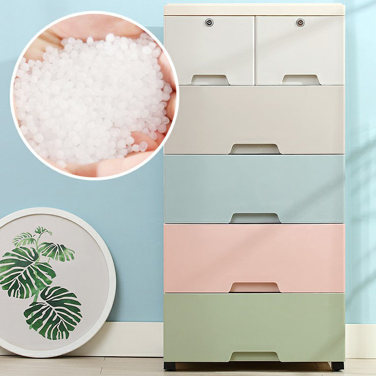 Armoire de rangement contemporaine avec des jambes Armoire non conservatrice en plastique