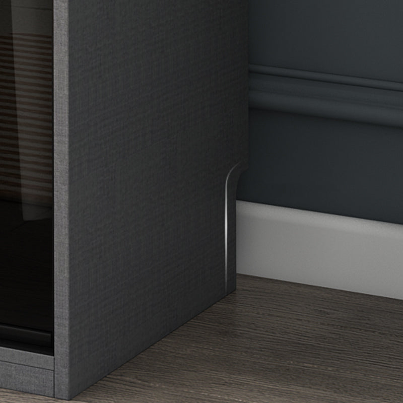 Modern Style Glass Wardrobe 1-Drawer Bedroom Wardrobe Closet Clearhalo 'Armoires & Wardrobes' 'armoires_wardrobes' 'Bedroom Furniture' 'furn' 'furn_armoires_wardrobes' 'Furniture' 6250104