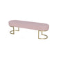 15.6-inch Width Modern Seating Bench Cushioned Metal Solid Color Bench 55"L x 16"W x 18"H Pink Clearhalo 'Benches' 'Chairs & Seating' 'furn' 'furn_benches' 'Furniture' 'Living Room Furniture' 6250214