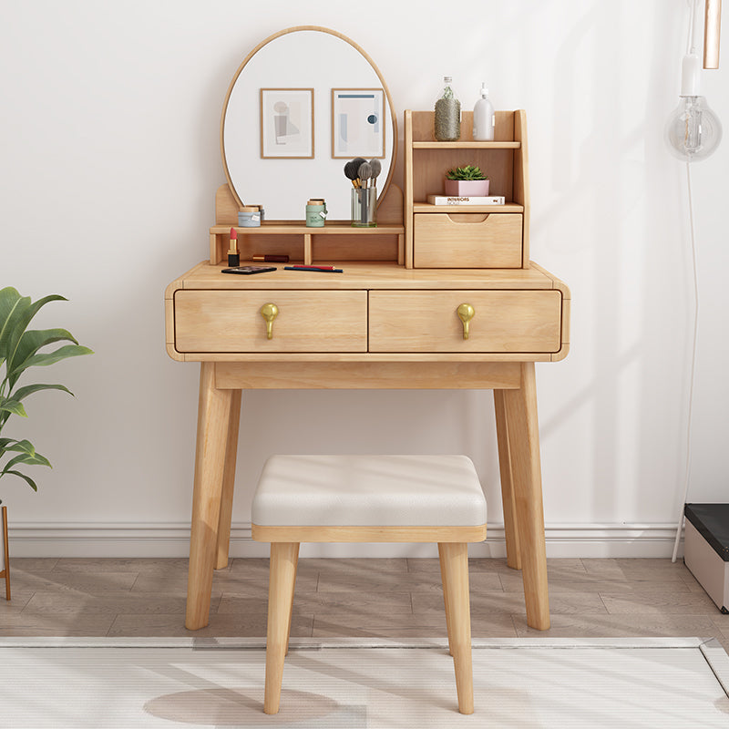 Vanity scandinavo Vanity Set Vanity con 3 cassetti e specchio