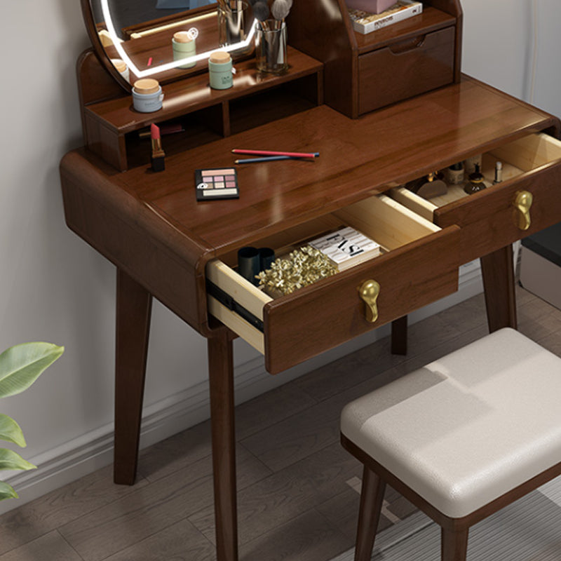 Vanity scandinavo Vanity Set Vanity con 3 cassetti e specchio