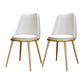 Upholstered Lounge Chair Armless Vanity Chair with Gold Tone Legs White PU（Polyurethane） 2 Piece Set Clearhalo 'Accent Chairs' 'accent_chairs' 'Chairs & Seating' 'furn' 'furn_accent_chairs' 'Furniture' 'Living Room Furniture' 6252862