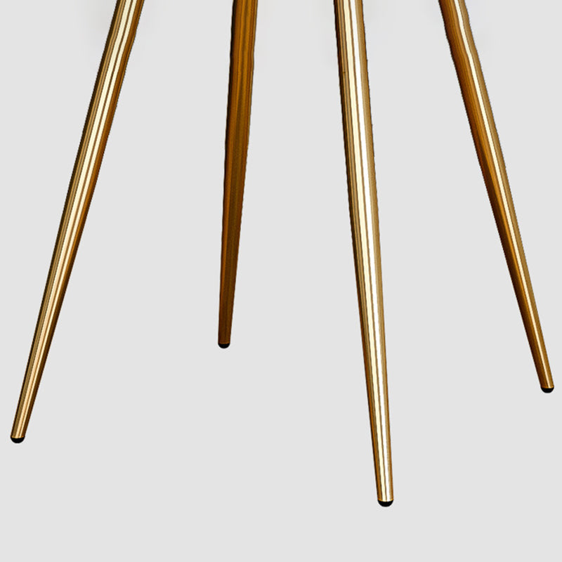 Upholstered Lounge Chair Armless Vanity Chair with Gold Tone Legs Clearhalo 'Accent Chairs' 'accent_chairs' 'Chairs & Seating' 'furn' 'furn_accent_chairs' 'Furniture' 'Living Room Furniture' 6252871