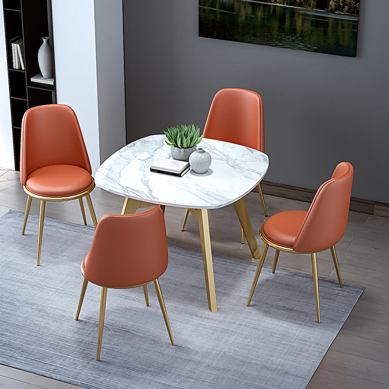 Upholstered Lounge Chair Armless Vanity Chair with Gold Tone Legs Clearhalo 'Accent Chairs' 'accent_chairs' 'Chairs & Seating' 'furn' 'furn_accent_chairs' 'Furniture' 'Living Room Furniture' 6252878