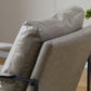 Arms Included Arm Chair Metal Frame Chair with Pillow Back for Living Room, 28.34" Wide Clearhalo 'Accent Chairs' 'accent_chairs' 'Chairs & Seating' 'furn' 'furn_accent_chairs' 'Furniture' 'Living Room Furniture' 6252925
