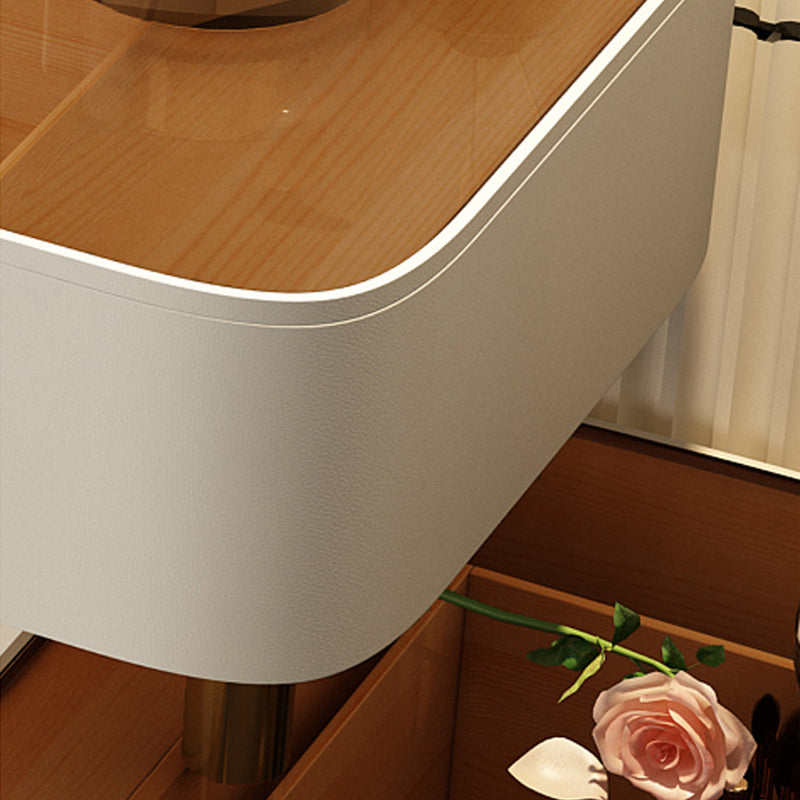 Tavoli da vanità contemporanei 5 cassetti vetro top -trucco da banco vanità